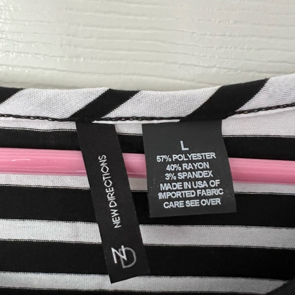 New Directions Striped Shirt - Picture 3 of 3